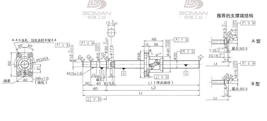 KURODA GP2005DS-BALR-1005B-C3S 黑田丝杠擦洗器材料
