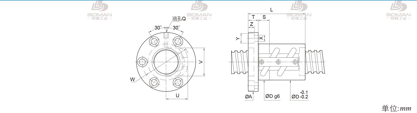 PMI FSVC5005-3 pmi滚珠丝杆的轴环作用